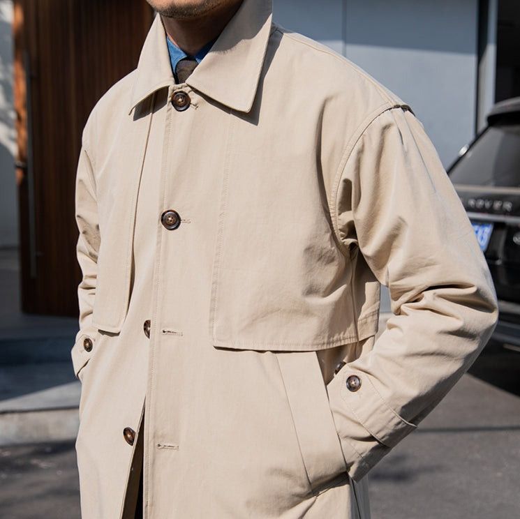 Trenchcoat aus Baumwolle im Vintage-Stil