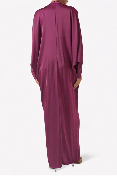 Belle – Plissiertes Maxikleid mit Farbverlauf