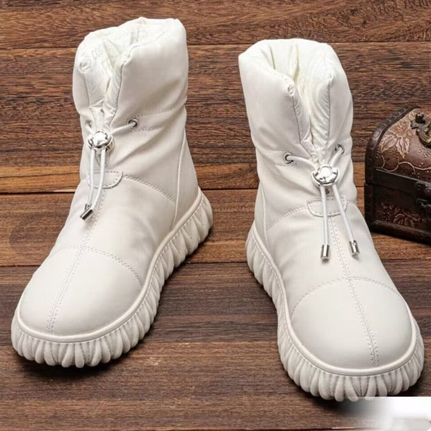 Wasserdichte gepolsterte Damenstiefelette mit Schnürung - Ivonne