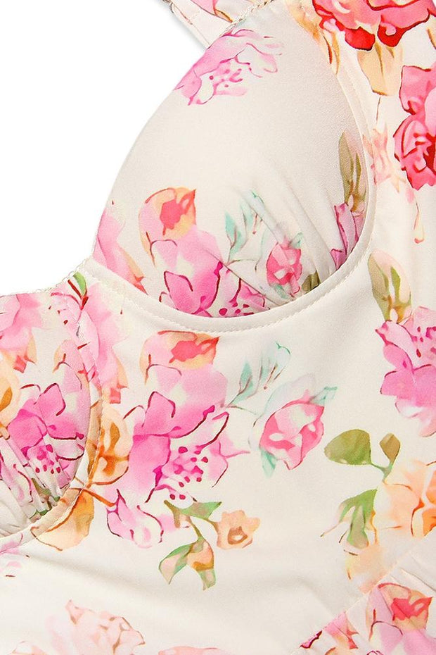 Ausgestelltes Midikleid „Cottie“ mit Muster