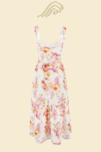 Ausgestelltes Midikleid „Cottie“ mit Muster