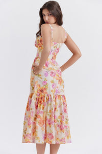 Ausgestelltes Midikleid „Cottie“ mit Muster