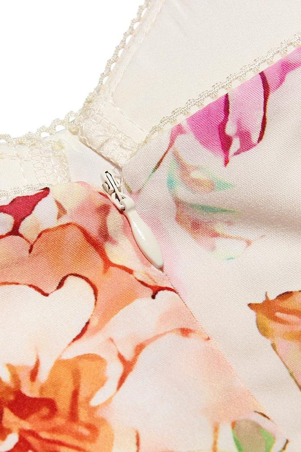 Ausgestelltes Midikleid „Cottie“ mit Muster