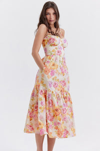 Ausgestelltes Midikleid „Cottie“ mit Muster