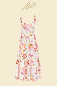 Ausgestelltes Midikleid „Cottie“ mit Muster