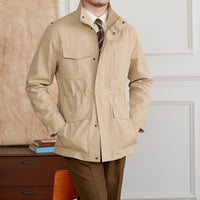 Jagdjacke aus Baumwollmischung mit Jagd-Details