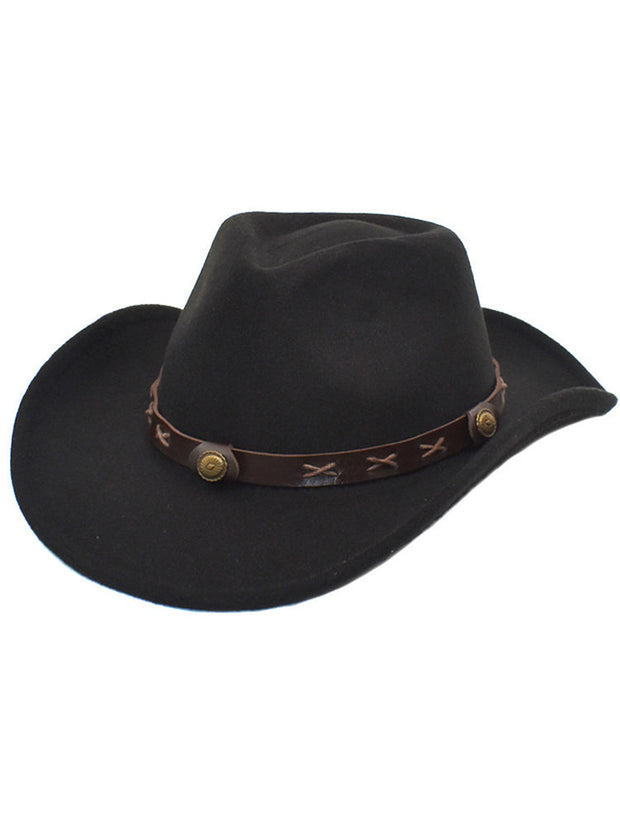 Vintage Western Cowboy- und Cowgirl-Hut im modernen Stil