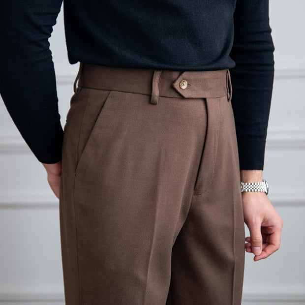 Hose aus Wollfilz mit geradem Schnitt