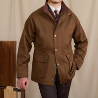 Jacke aus Baumwollmischung mit Kapuze
