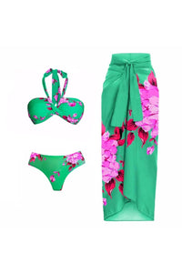 Neckholder Bedrucktes Bikini-Set