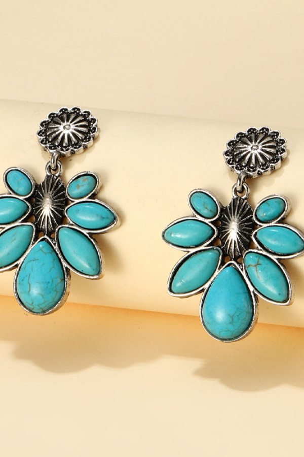 Boho Blumenhänger Ohrringe