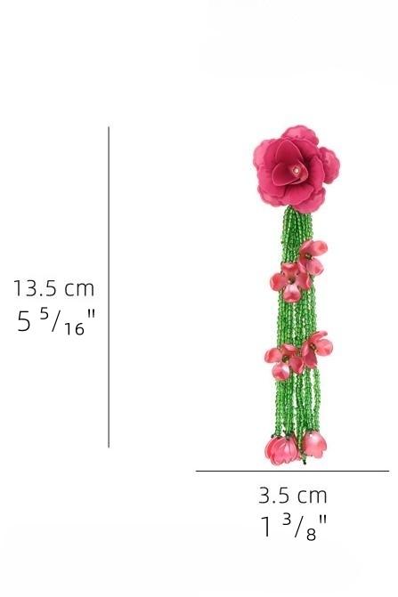 Donna Blumen Quaste Ohrringe im modernen Stil