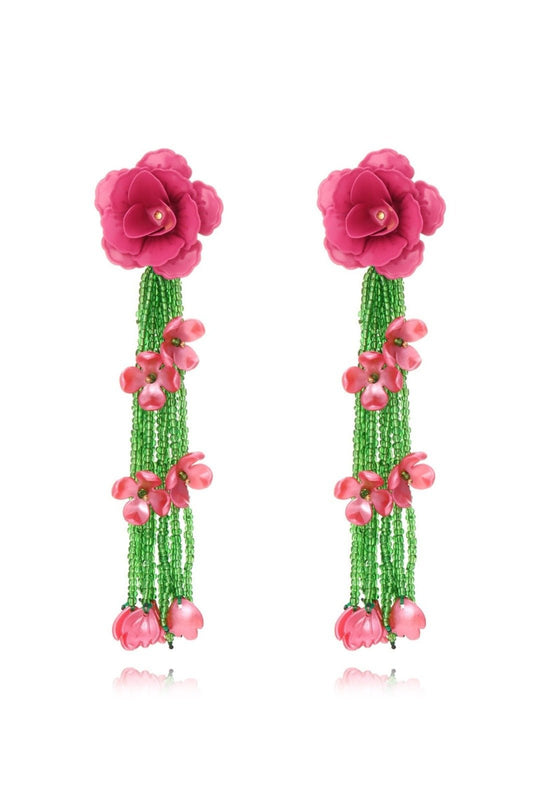 Donna Blumen Quaste Ohrringe im modernen Stil