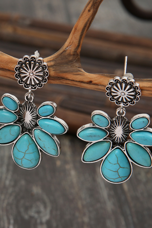 Boho Blumenhänger Ohrringe
