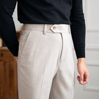 Hose aus Wollfilz mit geradem Schnitt
