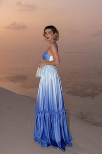 Ethel Maxi-Unterkleid mit Aussparungen und Farbverlauf