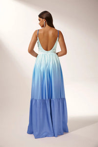 Ethel Maxi-Unterkleid mit Aussparungen und Farbverlauf
