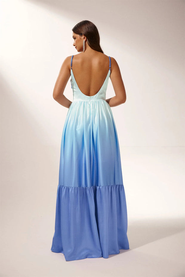 Ethel Maxi-Unterkleid mit Aussparungen und Farbverlauf