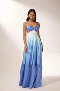 Ethel Maxi-Unterkleid mit Aussparungen und Farbverlauf