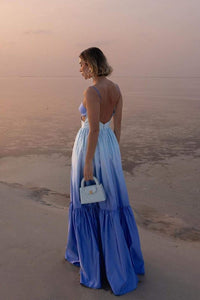 Ethel Maxi-Unterkleid mit Aussparungen und Farbverlauf