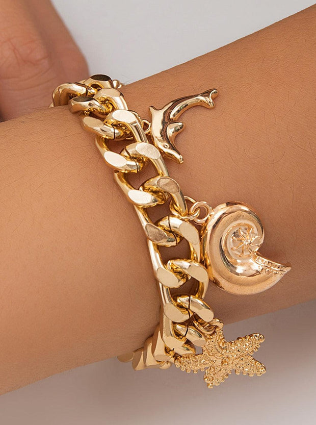 Armband mit Anhänger im Ozean-Motiv im modernen Stil
