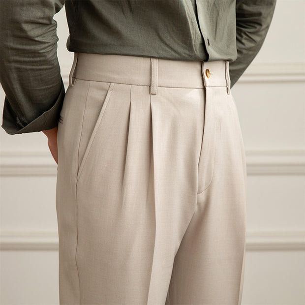 Elegante Winterhose mit hohem Bund und Bundfalten