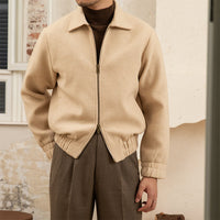 Jacke aus Wollmischung und Tweed