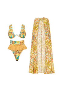Boho Quasten Tribal Muster Bikini-Set