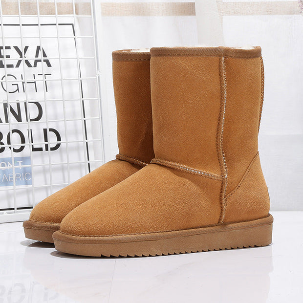 Damen-Winterstiefel aus Wildleder mit warmem Innenfutter - Thalia