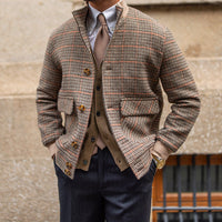 Jacke mit Prince-of-Wales-Muster