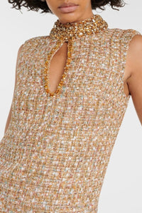 Mini-Tweedkleid mit Verzierung aus Gill Tweed im modernen Stil