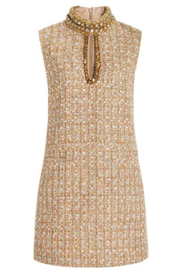 Mini-Tweedkleid mit Verzierung aus Gill Tweed im modernen Stil