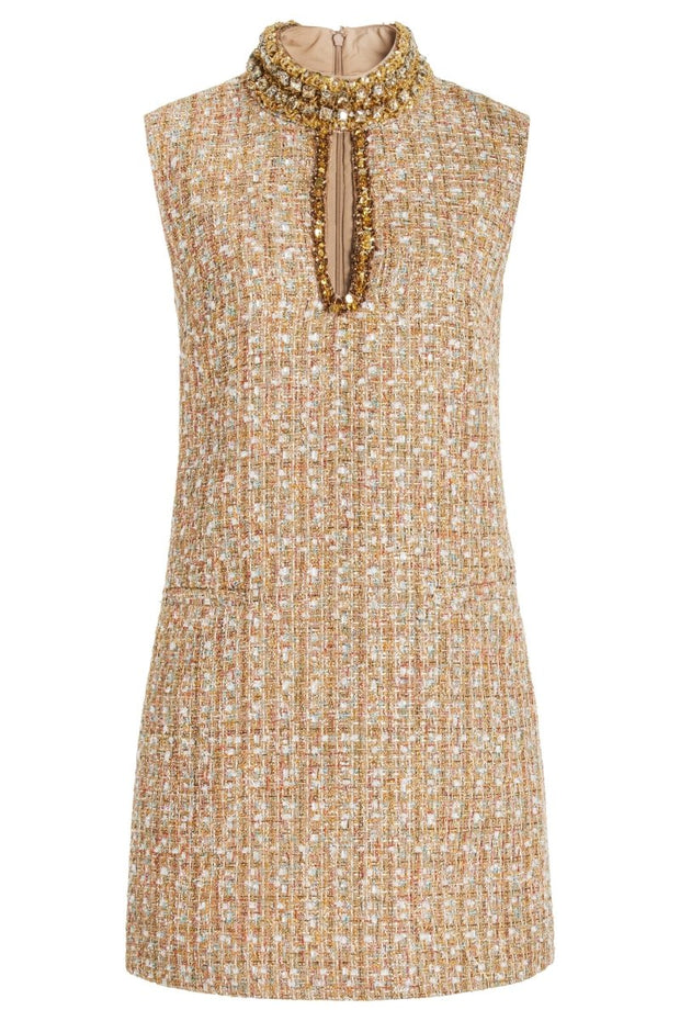 Mini-Tweedkleid mit Verzierung aus Gill Tweed im modernen Stil