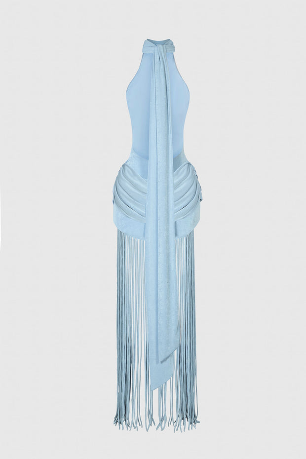 Nova Kleid mit Rückenschnürung Maxi im modernen Stil