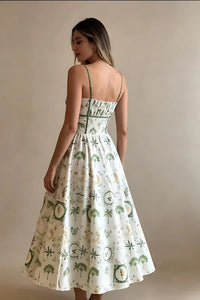 Belle – Plissiertes Maxikleid mit Farbverlauf