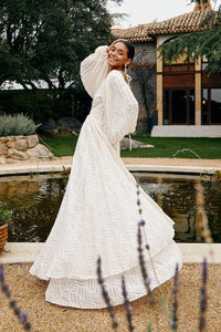 Allegory Elsa Creme Langes Kleid