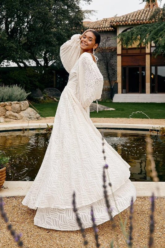 Allegory Elsa Creme Langes Kleid