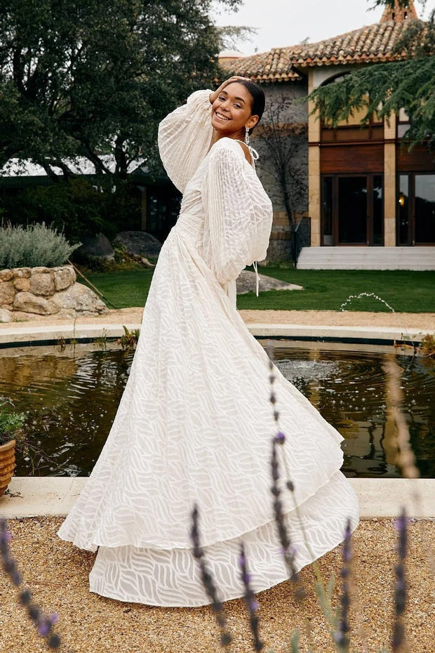 Allegory Elsa Creme Langes Kleid