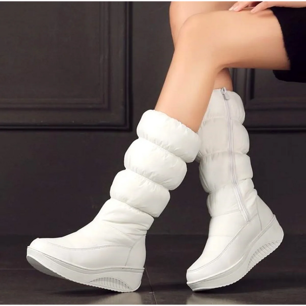 Wasserdichte High-Top-Thermostiefel für Damen mit Plateau - Aurora