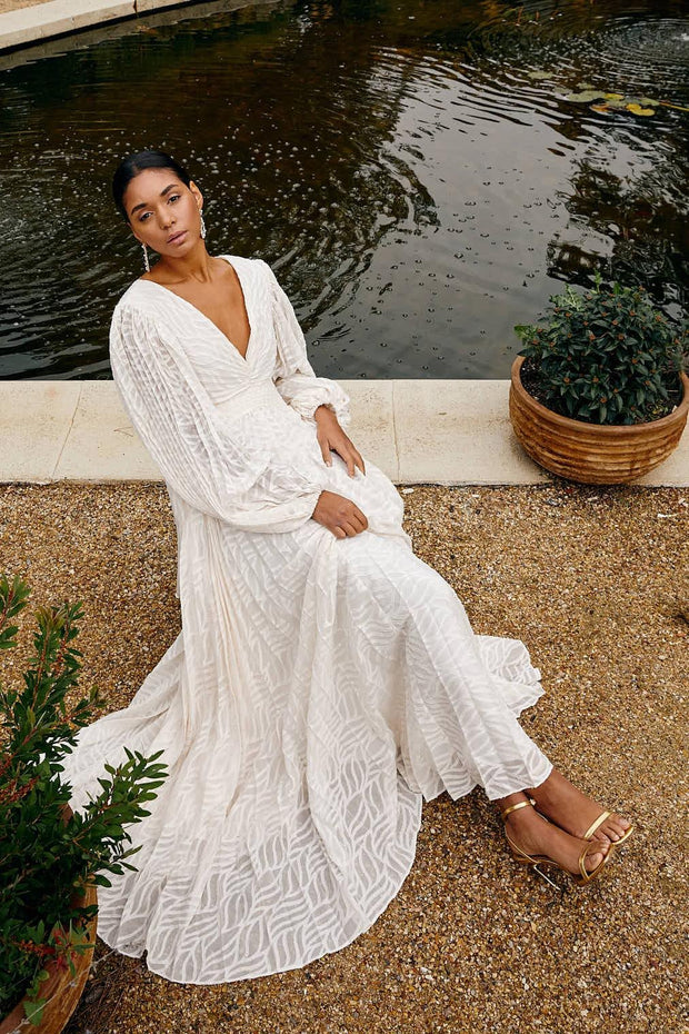 Allegory Elsa Creme Langes Kleid