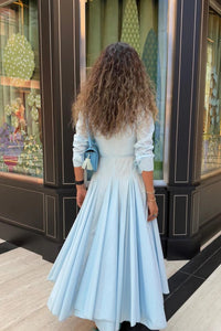 Hellblaues Langes Kleid