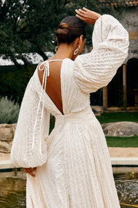 Allegory Elsa Creme Langes Kleid
