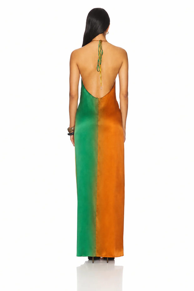 Mini-Kleid im Neckholder-Stil mit Kunstwildleder-Quasten