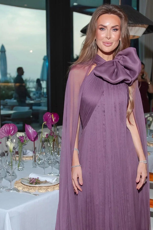 Mini-Kleid im Neckholder-Stil mit Kunstwildleder-Quasten
