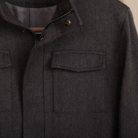 Jacke aus Wollmischung mit verkürztem Schnitt
