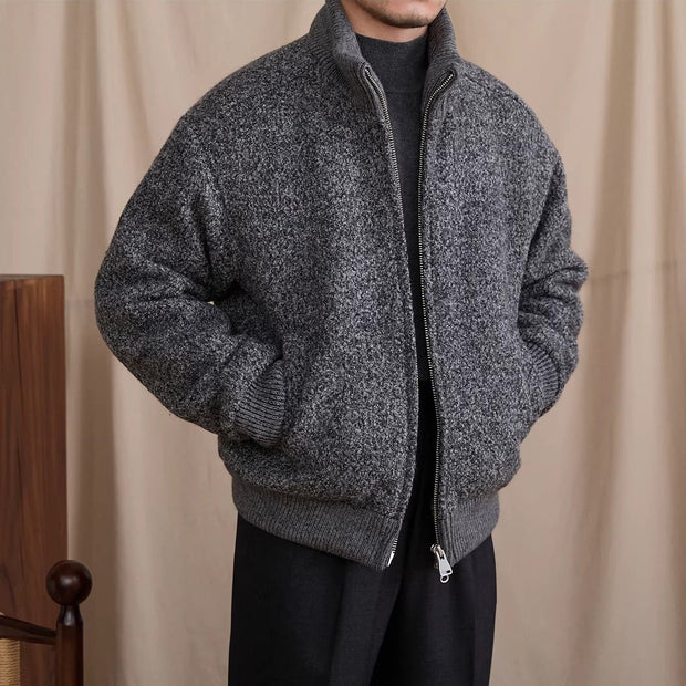 Jacke aus Wollmischung mit Wattierung
