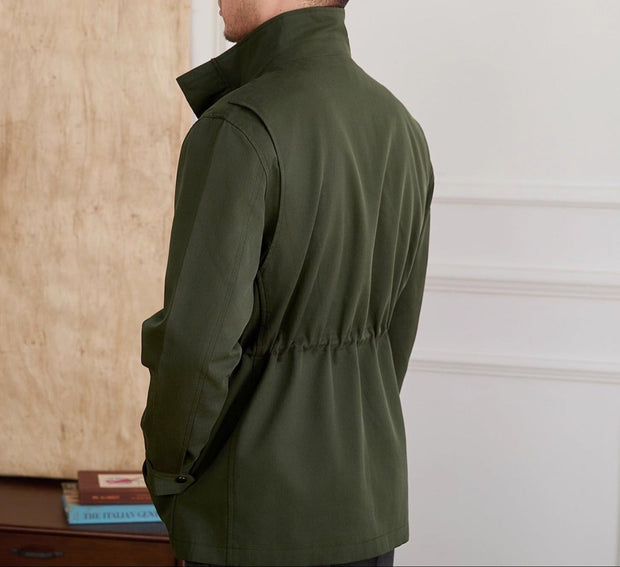 Jagdjacke aus Baumwollmischung mit Jagd-Details