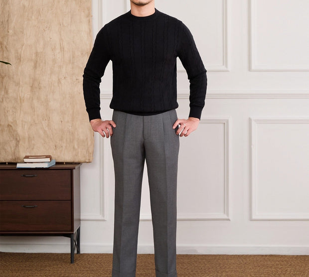 Pullover aus Baumwolle mit Zopfmuster
