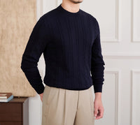 Pullover aus Baumwolle mit Zopfmuster