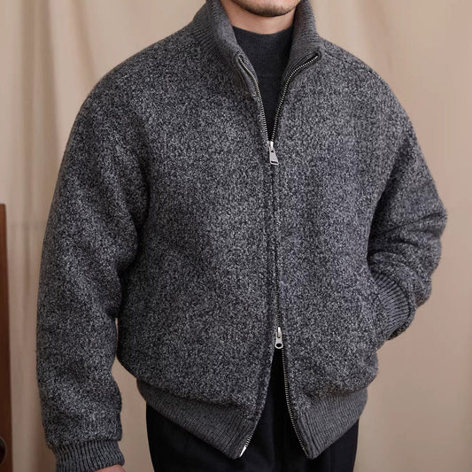 Jacke aus Wollmischung mit Wattierung